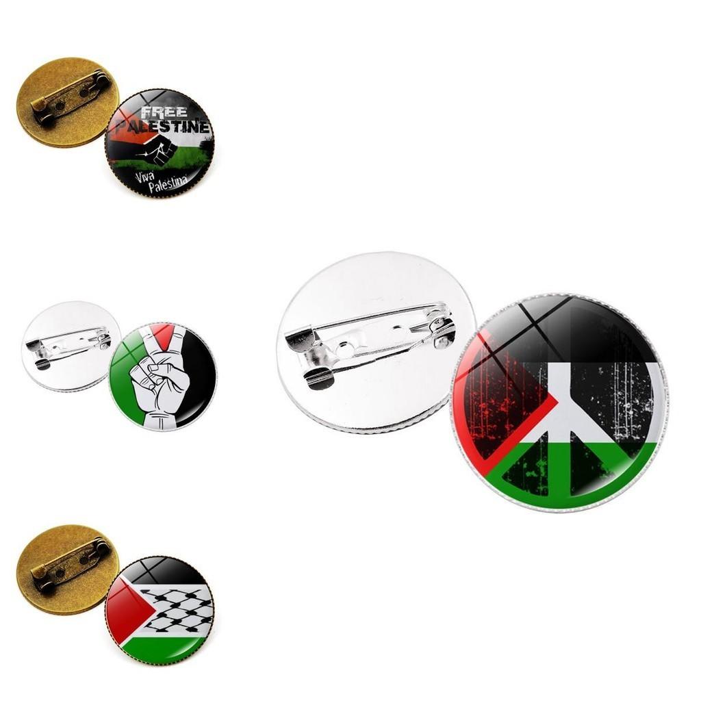 Premium Zinc Alloy Palestine Flag Brooch Pin Unique And Stylish Accessory For Bags And Jewelry Wholesale