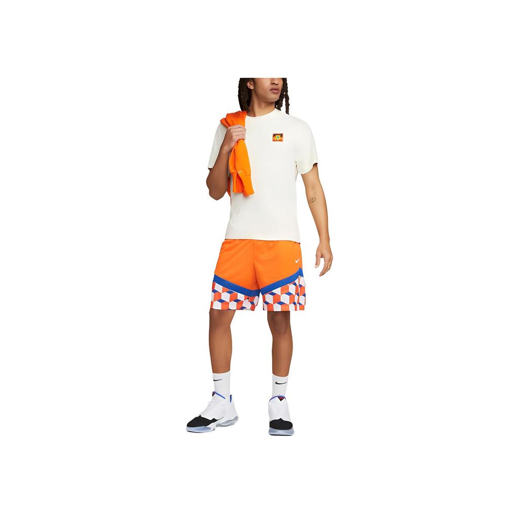 Nike Solid Color Logo Crew Neck T-Shirt Men Tops Off-White FD0063-113