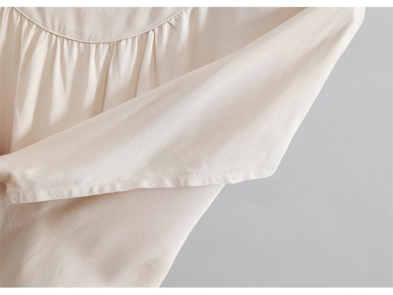 2025 Damen Sommer Schlankmachende Lockere Kurzarm Baumwollseide Bluse