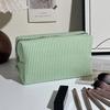 Striped Cosmetic Bag Travel Makeup Pouch Portable Makeup Bag Zippered Toiletry Bag for Women Makeup Brushes