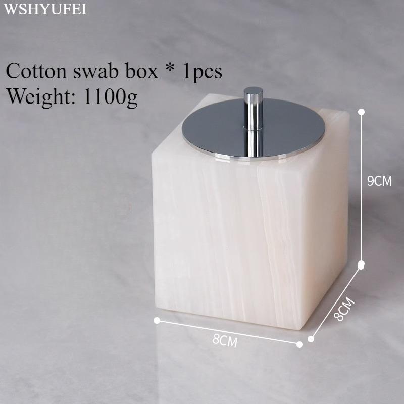 Light Luxury White Jade Stone Home Bathroom Wash Suit Bathroom Supplies Brush Tooth Cup Soap Bottle Soap Dish Toothbrush Holder