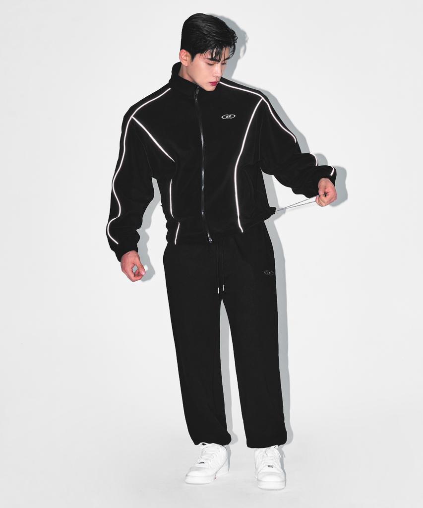 BORN TO WIN Chrome B Jogger Pants [Black]