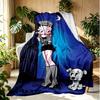 Betty Boop Pattern Blanket for Home Decoration, Bed, Sofa, Car Travel, Camping, Suitable for All Seasons, Birthday Christmas Gift