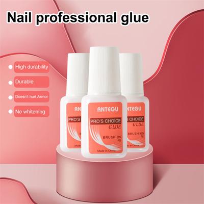7g Nail Glue Quick Drying Good Brightness Mild Clear High Hardness Sticky Gem Glue for Lady