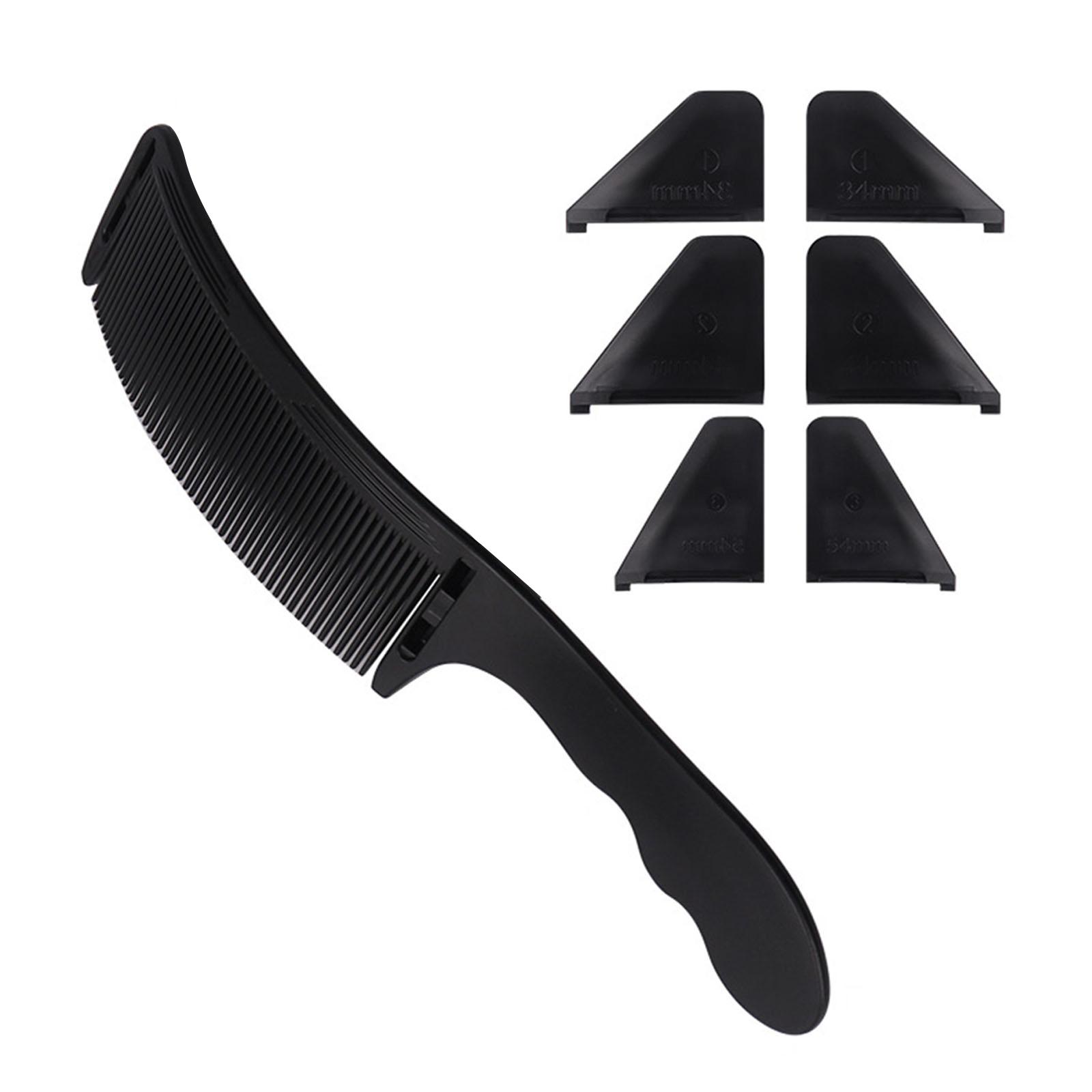 

Изогнутая парикмахерская расческа профессиональная парикмахерская расческа изогнутая парикмахерская расческа с зажимом для позиционирования для салона парикмахера чёрный