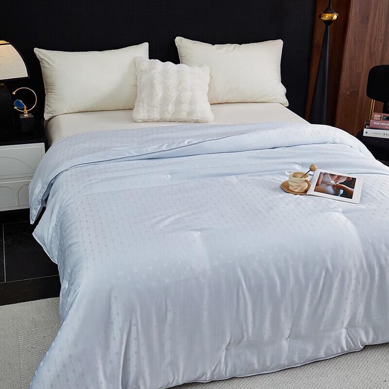 Bijiamen Verona Silver Thread Jacquard Tussah Silk Quilt