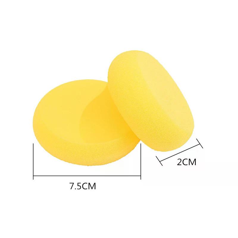 10/12pcs Round Synthetic Watercolor Artist Sponges For Children's Painting Crafts Yellow Round Pottery Cake Sponge