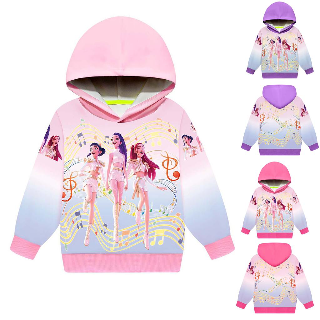 Girls Boys Hoodie Casual School Outdoor Sweatshirts For 2-12 Years Kids