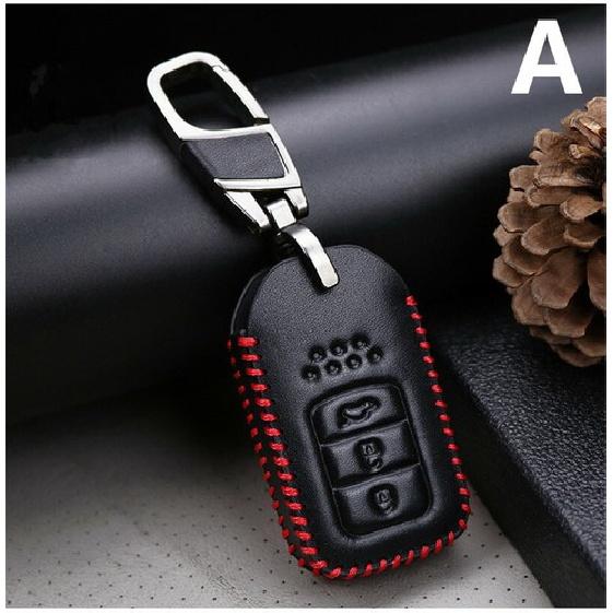 PU Leather key case Cover Shell For Honda Accord Vezel Civic Pilot CRV HRV JAZZ