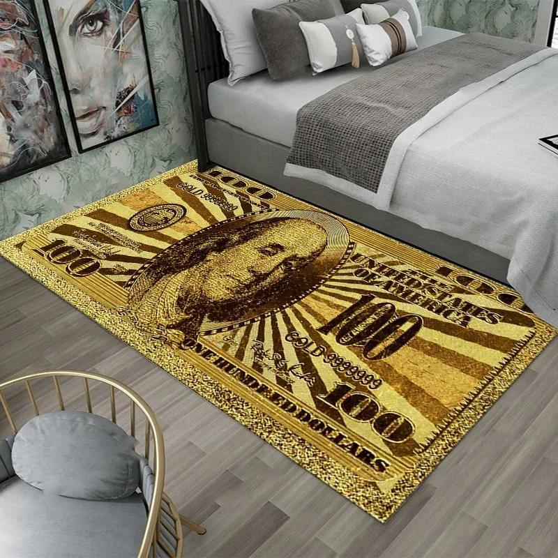 Dollar Muster Heimdekor Teppich Kreative Küche Schlafzimmer Bodenmatte Haushalt Eingangsbereich Fußmatte Toilette Badezimmer Fußteppich