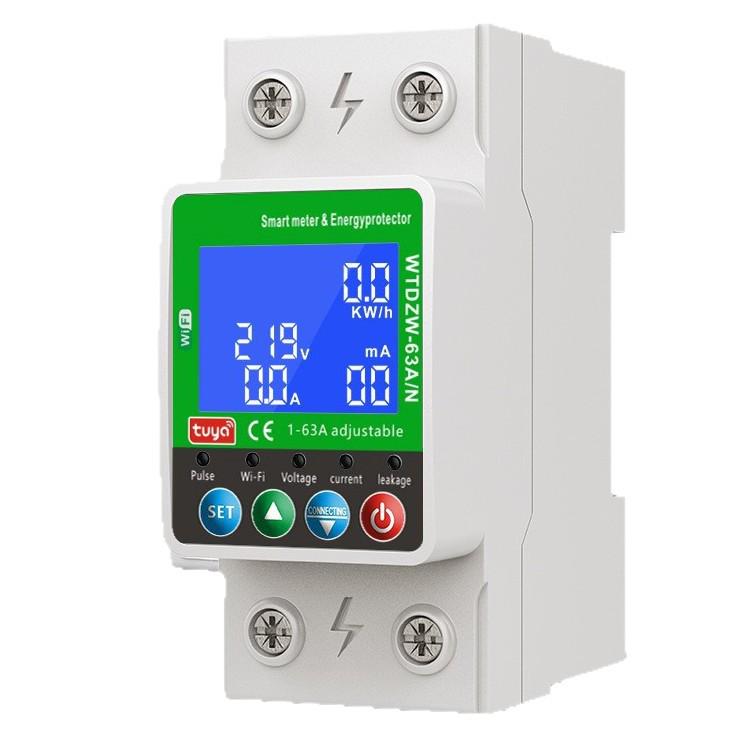 Graffiti WiFi Smart Circuit Breaker: 2P Timer, 20A Overload Protection for Low Voltage Appliances