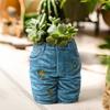 Jeans Pants Shape Resin Flower Pot Succulent Planter for Indoor Garden Yard Lawn Porch Patio Outdoor Decorative Flower Pot Statu