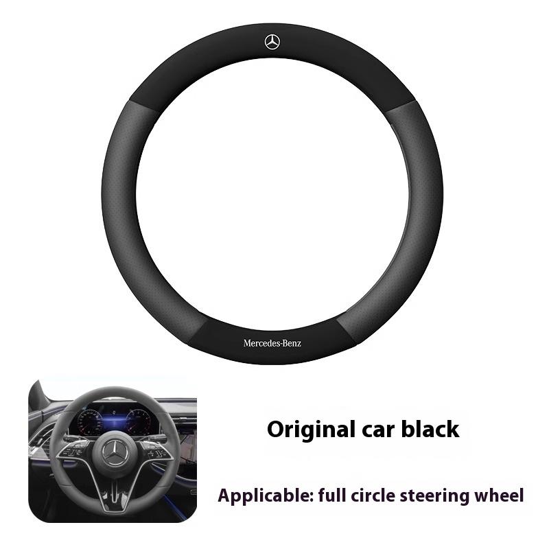 3D ražená kožená potah volantu pro Mercedes-Benz A C E S V Třída AMG GLA GLC GLK Vito SL ML Sprinter SLK Viano