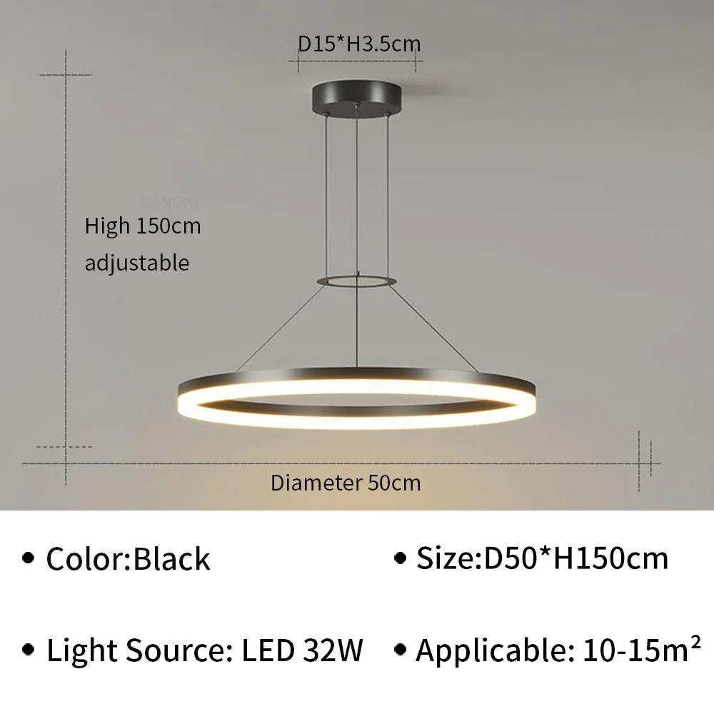 Lămpi Pendante LED Moderne Pentru Living, Sală de Mese, Hol, Dormitor, Lustră de Plafon, Corp de Iluminat pentru Decorarea Interioară a Casei