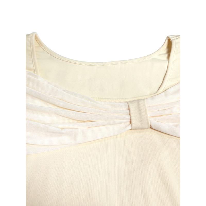 YYFS Women's Fashion Casual Spring Autumn Solid Color Print Long Sleeve U-Neck Blouses & Shirts