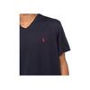 Polo Ralph Lauren Logo Embroidered V-Neck Short Sleeve T-Shirt Men Tops Navy-Blue 710708261-004