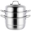 LeChuHeLi ZhenShang 3-Layer 28cm Multi-Purpose Stainless Steel Steamer Pot