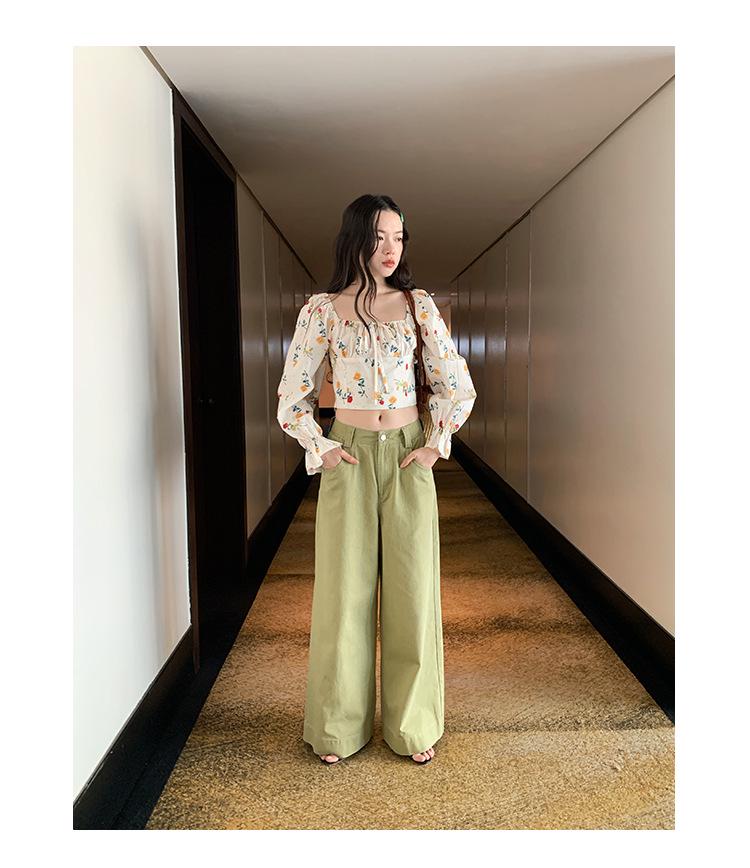 Interpretation of Beauty: Early Spring 2025 Casual Slim Wide-Leg Jeans for Women - Style C3205