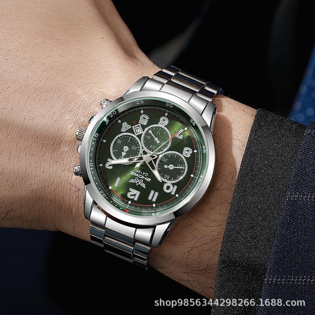 Watch Trendy Brand Casual Men'S Business Trend Three-Eye Decorative Quartz Watch