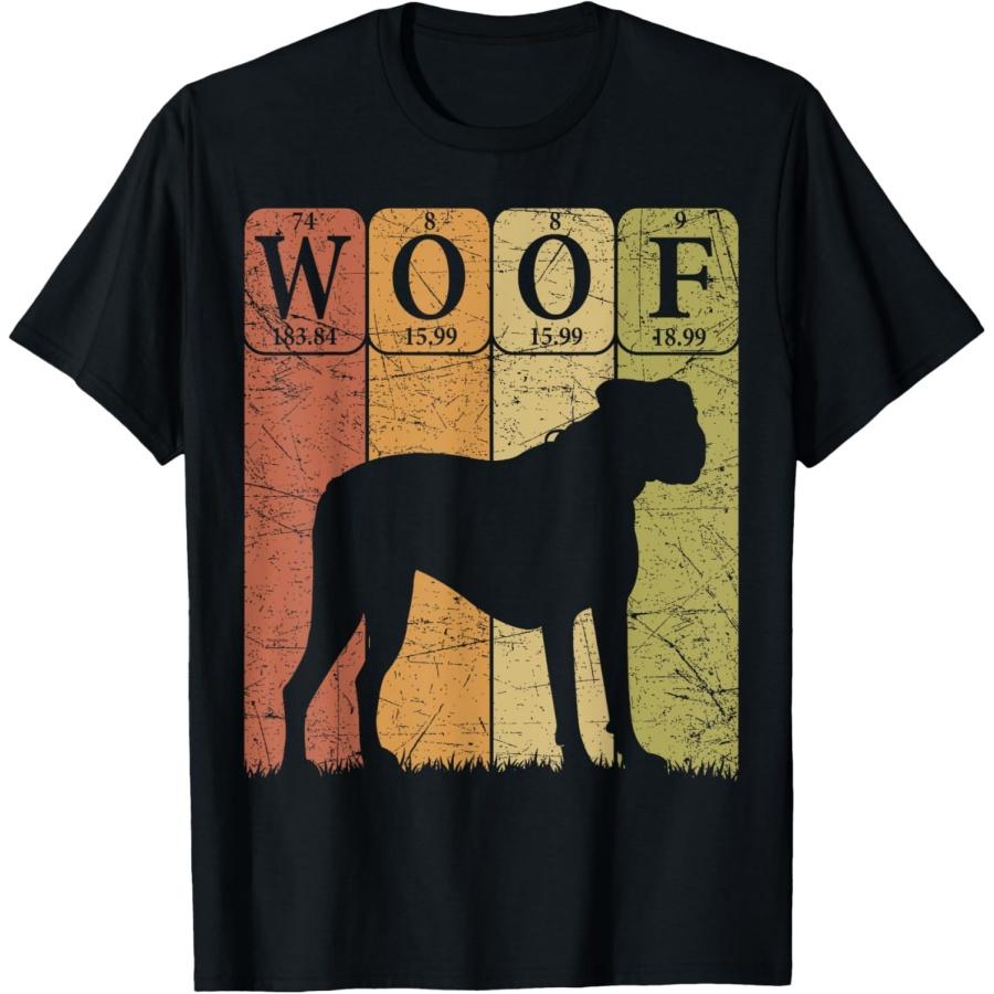 Боксер Собака Элементы Периодической Таблицы Любитель Собак Гав Футболка S