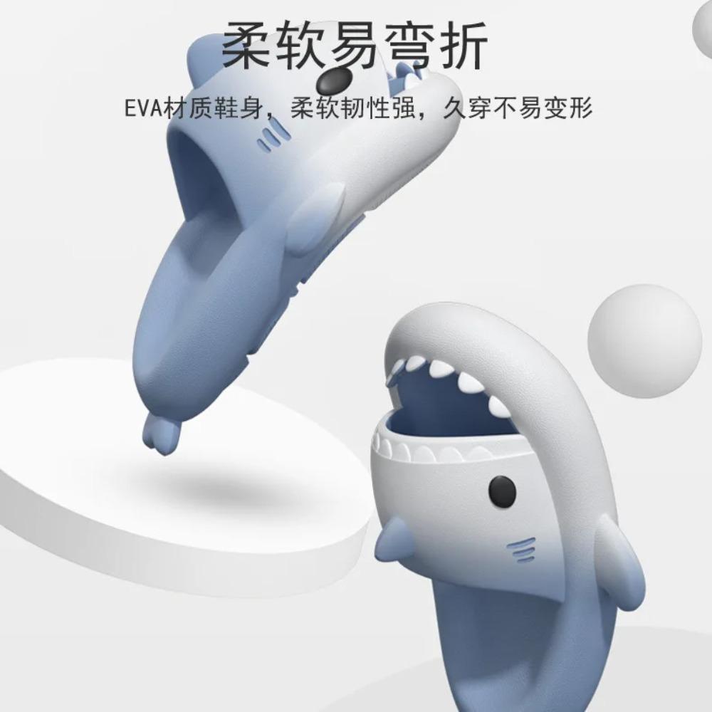 Lovely Shark Slippers for Women Men Thick Bottom Non-Slip Home Sandals Beach EVA Lightweight Comfort Bathroom Slides