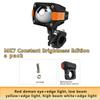 LED Motorcycle Auxiliary Spotlights Hi/Low Beams With Red Devil Eyes Driving Fog Lights for Truck Golf Cart SUV ATV 4X4 12V 24V