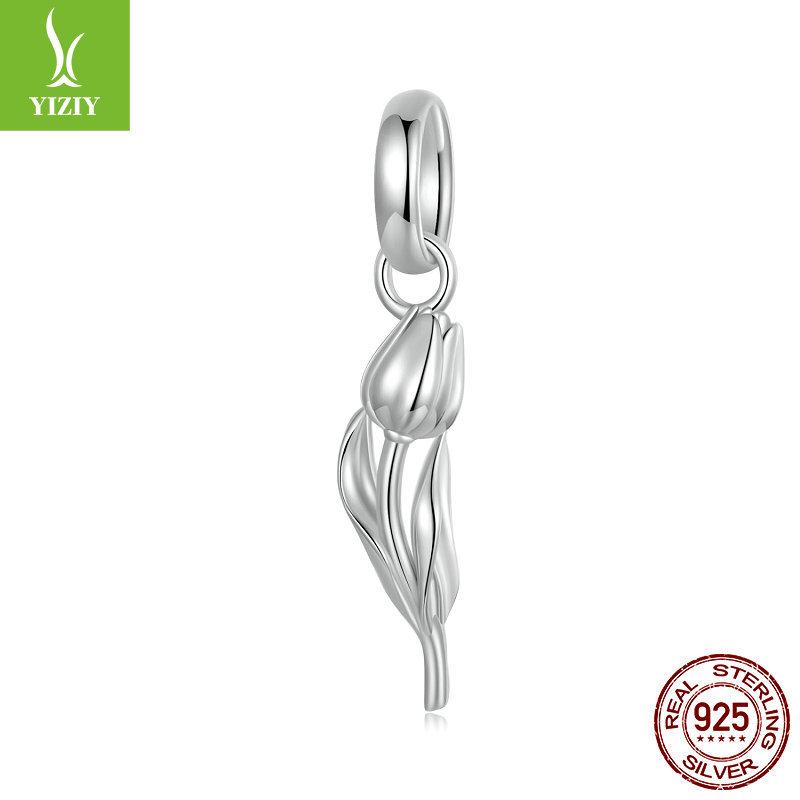 S925 Sterling Silver Pendant Jewelry Accessories Summer Small Fresh Hippocampus Earphones Diy Beaded Collection