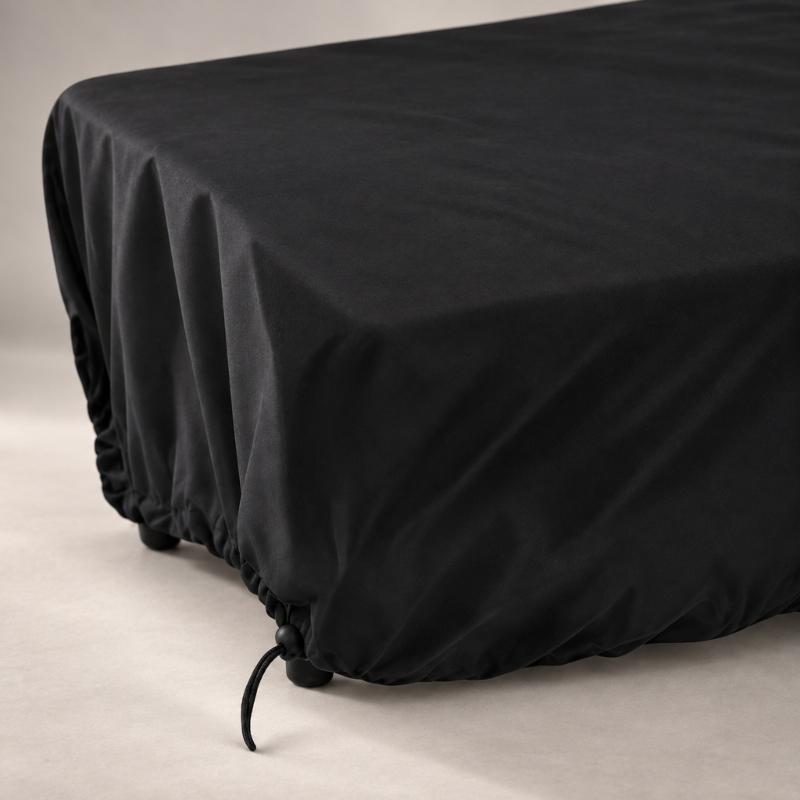 Dark Barbecue Fabric Cover for Household Outdoor Storage, Reduces Everyday Loose Debris That Can Settle on a Cooking Unit During Storage