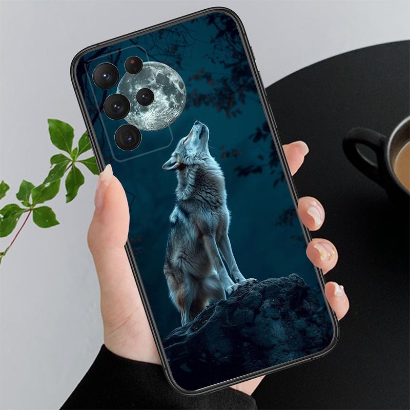 Phone Case For Samsung A55 A16 A56 A36 A35 A15 A53 A54 A33 A34 A25 A05S A52 A52S A14 A26 A71 Animal Wolf