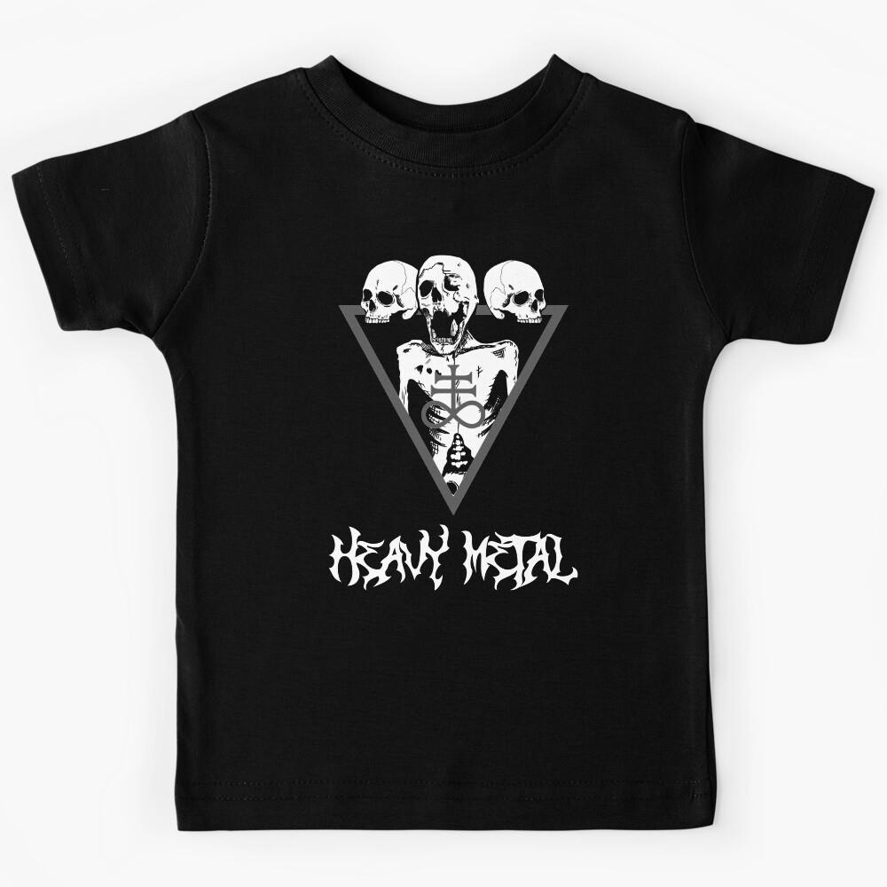 Heavy Metal Skeletons Kids T-Shirt 170