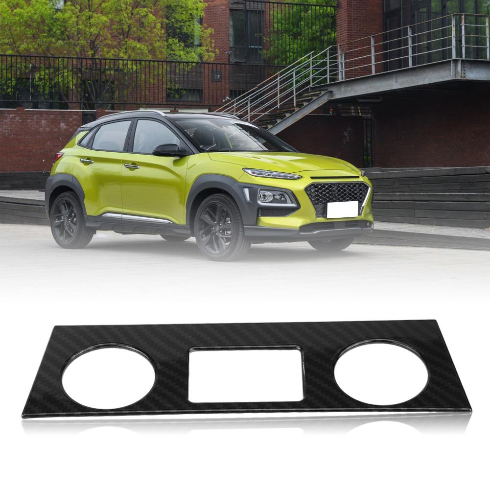 Interiør Klimaanlegg Knapp Deksel Trim for Hyundai Encino Kauai Kona 1720 SUV Karbonfiber