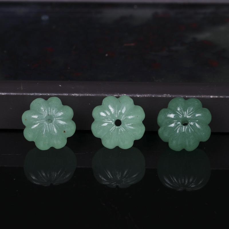 Dongling White Jade Safety Buckle Pendant - Gold Silk Jade DIY Accessory