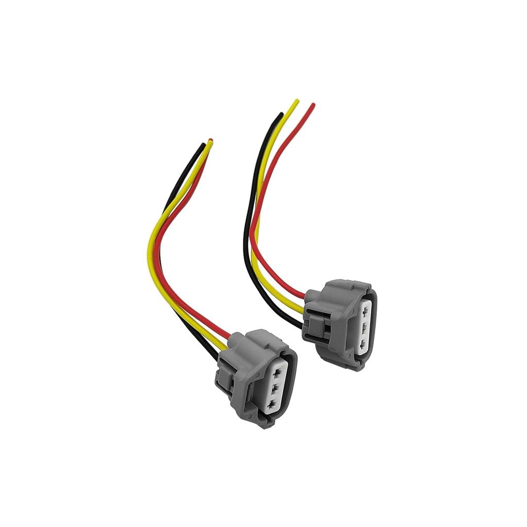 2Pcs Connector Plug Wire Pigtail Harness Fits for Toyota Corolla Camry Avalon Turn Signal Corner Headlight, Replace 90980-11020