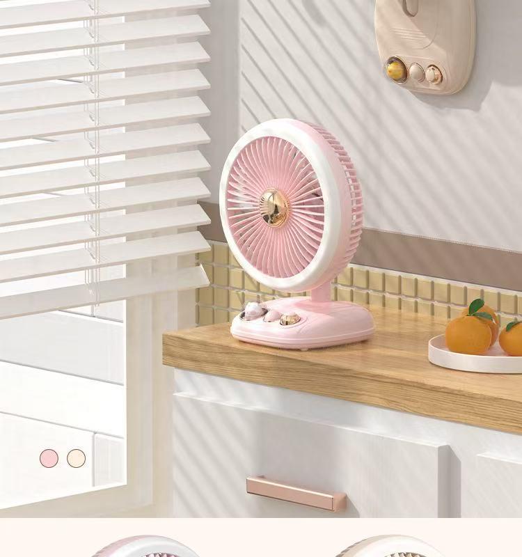 New Wall-Mounted Mini Portable Desk Fan with USB Charging, Strong Wind Power for Dorms and Homes