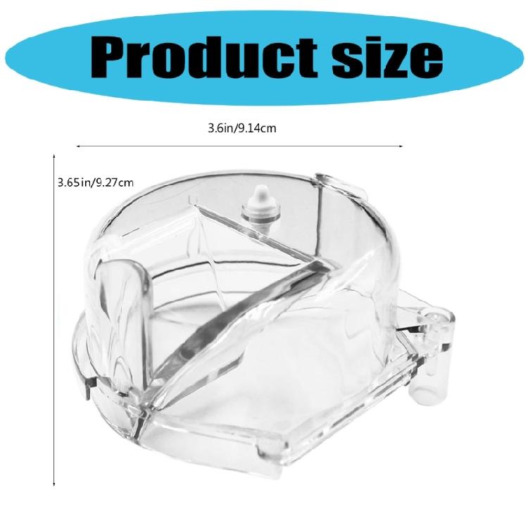 Set of 2 Coffee Machine Replacement Part Coffee Powder Seal Lid Easy Installation Clear Grinder Cover for Grindering Use