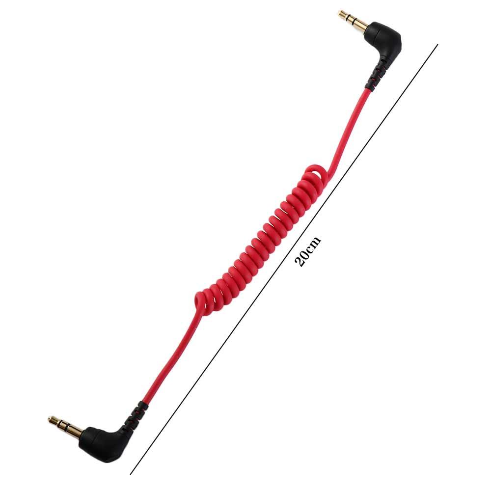 Camera Supplies Microphone To Camera Coiled Microphone Cable TRS To TRS Cable Spring 3.5mm Cable