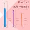 4/6/8PCS Crochet Needle Hooks Kit with Knitting Loom Hooks and Colorful Plastic Sewing Needles Loom Knit Hook Set