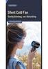 Portable Handheld Fan: Powerful Wind, Ice Cooling, 100 Speeds, Long Battery Life for Outdoor Travel