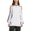 Adidas Originals Adilenium Season 4 Teamgeist Fashion Jersey Loose Casual Off-Shoulder Long Sleeve T-Shirt Women T-Shirts KE9797