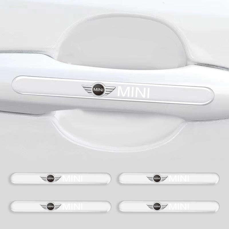 

4PCS Car Door Transparent Strip Rearview Mirror Anti-Collision Protection Strip For MINI Cooper F54 F55 F56 R56 R60 Roadster Clubman Coupe