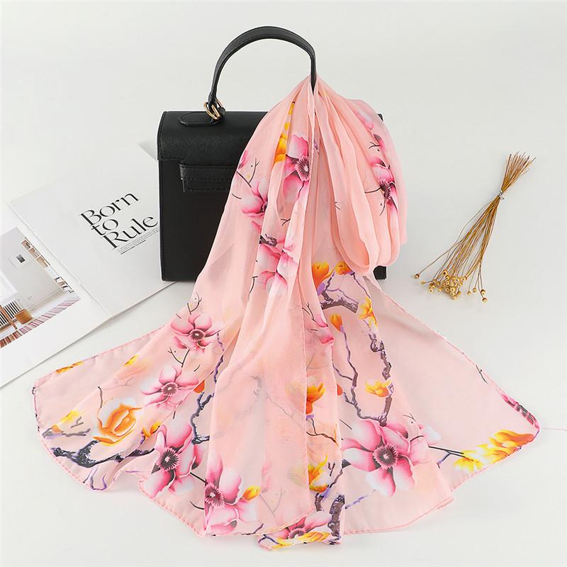 Spain Fashion Sexy Leopard Floral Patchwork Chiffon Silk Scarf Shawl Lady High Quality Wrap Beach Cover-Ups Hijab Snood 150*50Cm