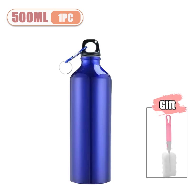 500/750mL Aluminum Water Bottle Large Capacity Leakproof Sports Drinkware for Gym Outdoor Hiking Sports Water Bottle
