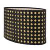 Lampshade Oval Shaped Hollow Metal Carved Compatible E27 E14 Caliber Lampholders Lamp Cover for