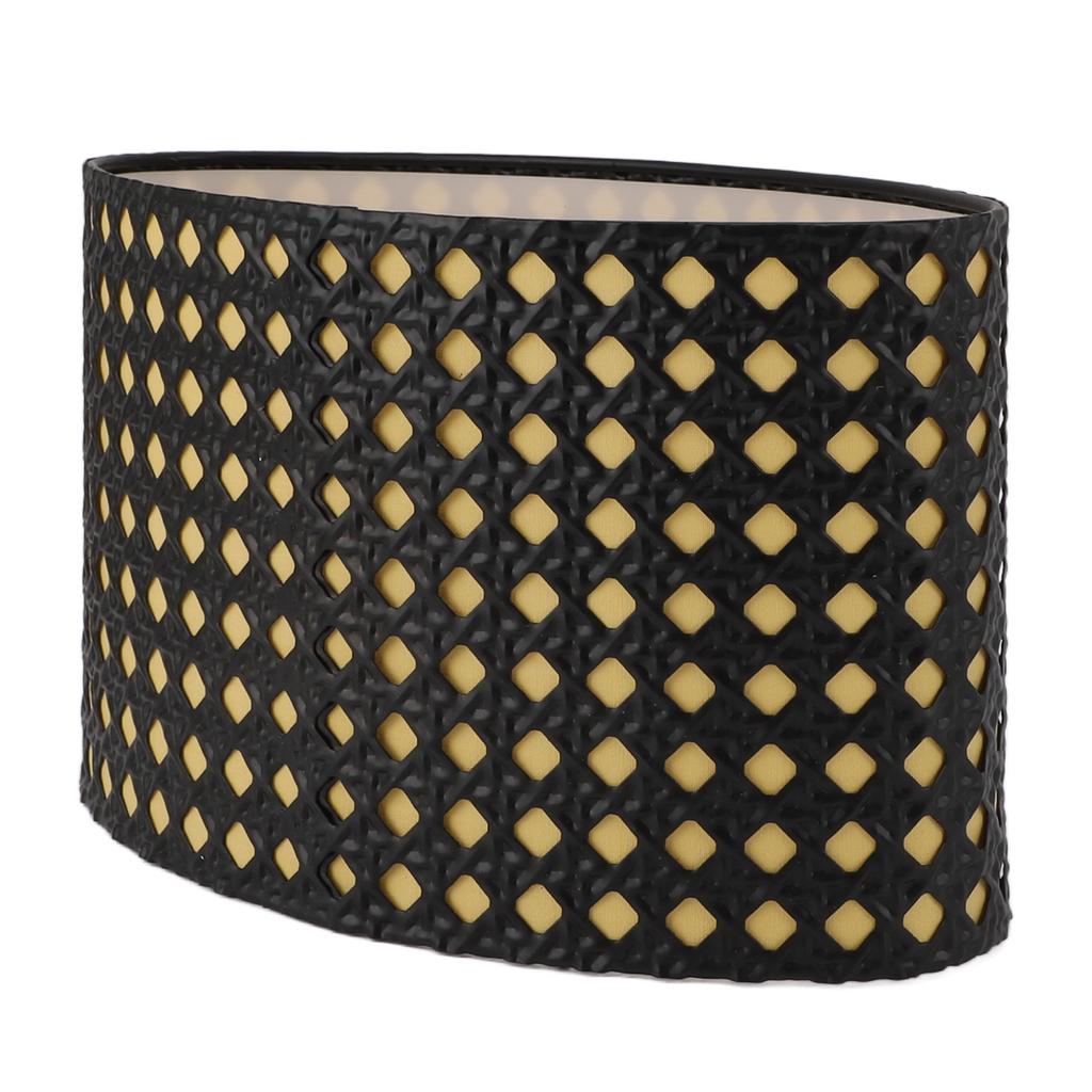 Lampshade Oval Shaped Hollow Metal Carved Compatible E27 E14 Caliber Lampholders Lamp Cover for