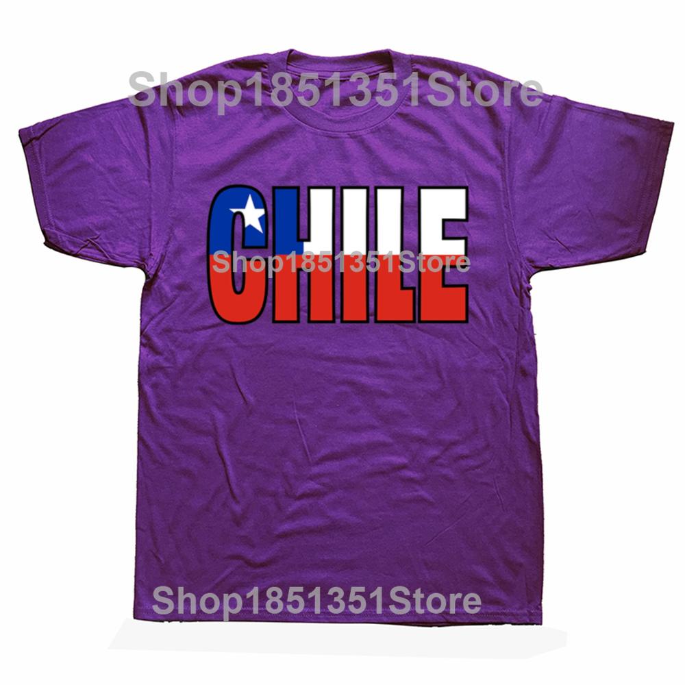 

Funny Chile Chilean Flag Classic TShirt Graphic Tshirts Men Womens Fashion Casual Tshirt 100 Cotton Loose Oversized T Shirt 4XL