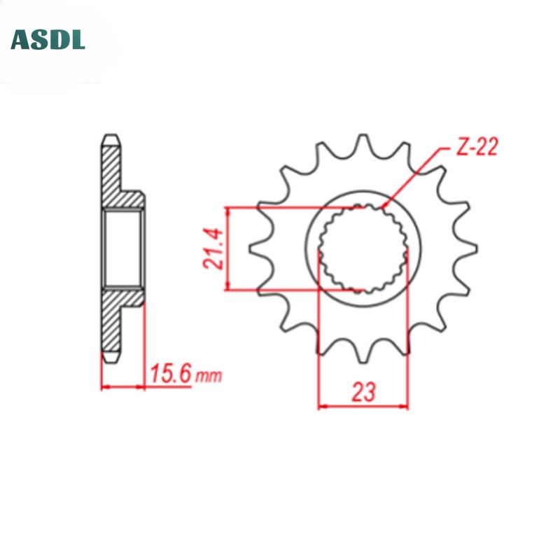 520 15T Front Sprocket For Yamaha TT600 R  XT600 SZR660 XTZ660 Tenere3YF For MuZ 600 Sport Cup 660 Baghira Mastiff Scorpion Tour