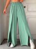 2025 Spring/Summer Elegant High Waist Pleated Wide Leg Pants for Women