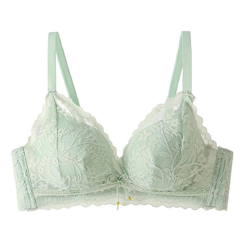 Sweet underwear women's small breasts special gathering without steel rim thin lace sexy girl anti-sagging upper support bra cover