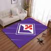 Purple Carpet with Red Emblem suitable as a non-slip mat for the living room or bedroom sofa