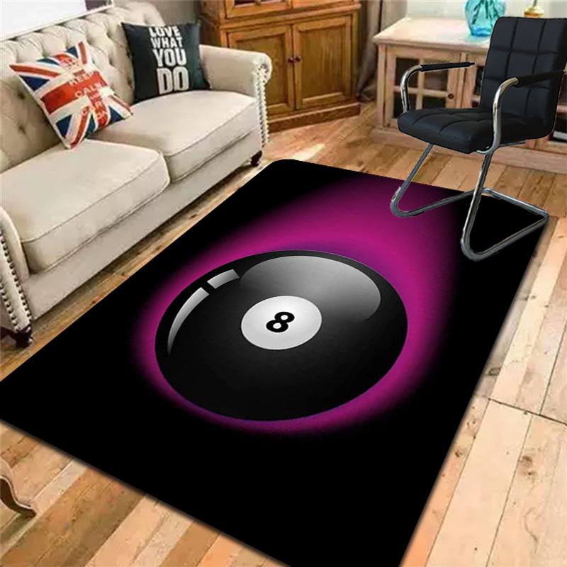 Glowing 8-Ball Rug Floor Mat for Living Room or Bedroom Soft and Comfortable Carpet a Gift for Birthday and Holiday.MFF0918015